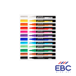 CAMEL Acrylic Markers - 12 Shades 3.0mm